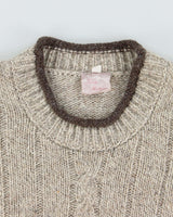 Vintage Trinity Wool Blend Aran Knit Jumper - L