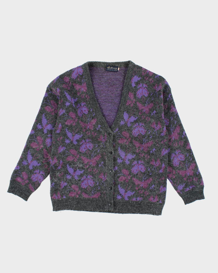 Vintage 90's Women's Patterned Button Up Cardigan - S