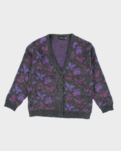 Vintage 90's Women's Patterned Button Up Cardigan - S