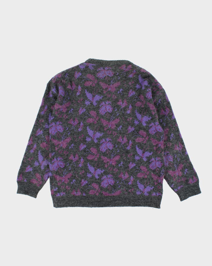 Vintage 90's Women's Patterned Button Up Cardigan - S