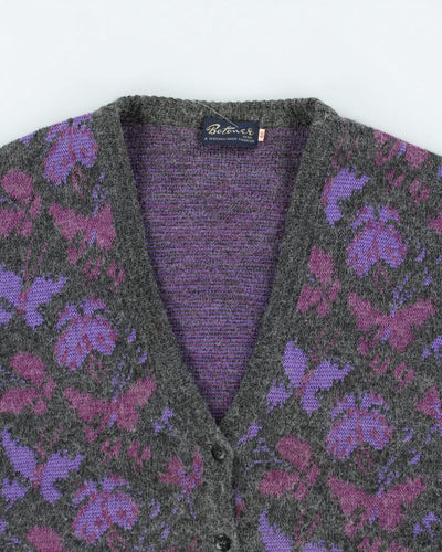 Vintage 90's Women's Patterned Button Up Cardigan - S