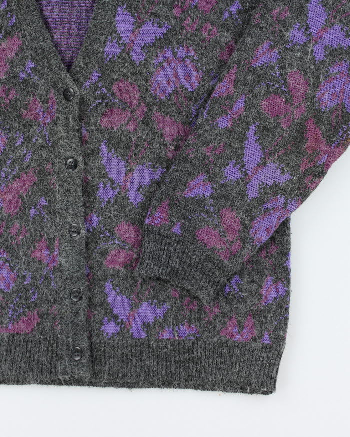 Vintage 90's Women's Patterned Button Up Cardigan - S