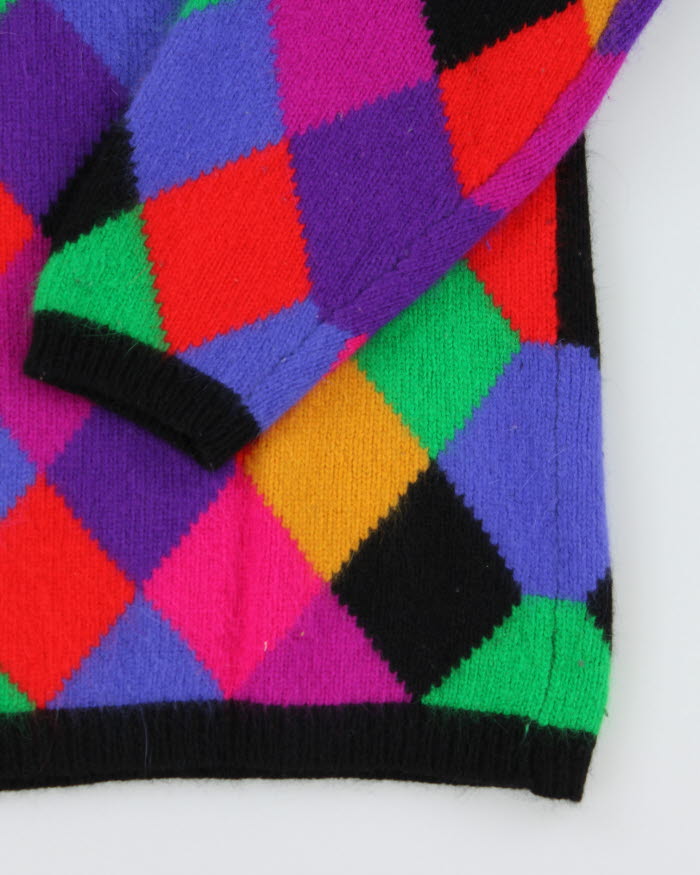 Vintage Rafaella Angora Wool Blend Knit Jumper - L