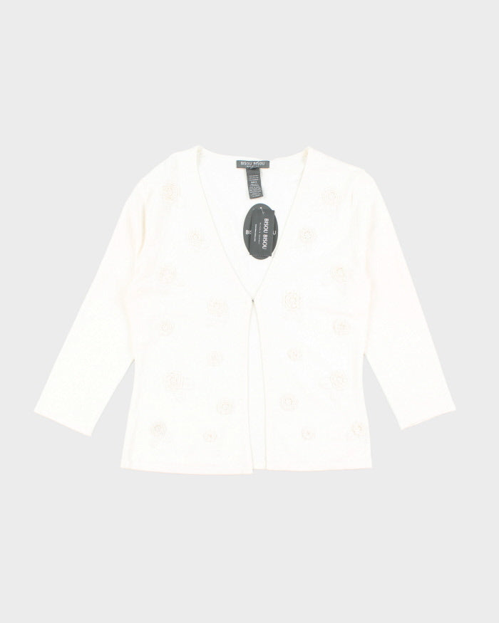 Deadstock Bisou Bisou Beaded Cardigan - S