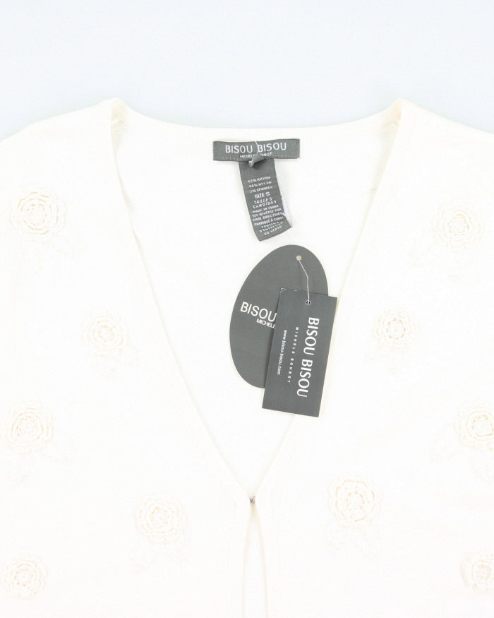 Deadstock Bisou Bisou Beaded Cardigan - S