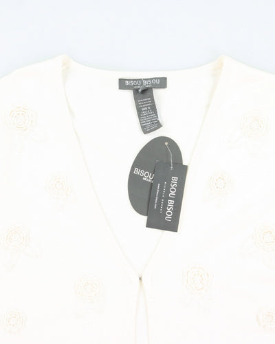 Deadstock Bisou Bisou Beaded Cardigan - S