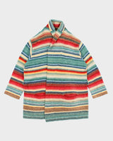 Vintage Ralph Lauren Multi Coloured Striped Knit Cardigan - XXXL