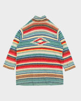 Vintage Ralph Lauren Multi Coloured Striped Knit Cardigan - XXXL