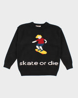 Vintage Women's Skate or Die Graphic Knitted Jumper - S