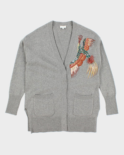 Vintage Escada Chicken Embroidered Button Up Cardigan - M