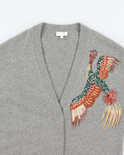 Vintage Escada Chicken Embroidered Button Up Cardigan - M