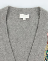 Vintage Escada Chicken Embroidered Button Up Cardigan - M