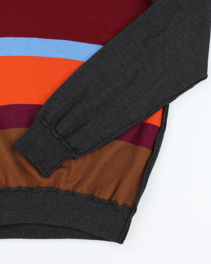 Vintage Y2K Dolce &amp; Gabbana Striped Knit Jumper - L