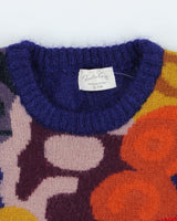 Vintage 80's Multi Coloured Patterned Chunky Knit Jumper - L