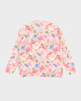 Vintage Women's Floral Print Mohair Blend Knit Jumper - XL