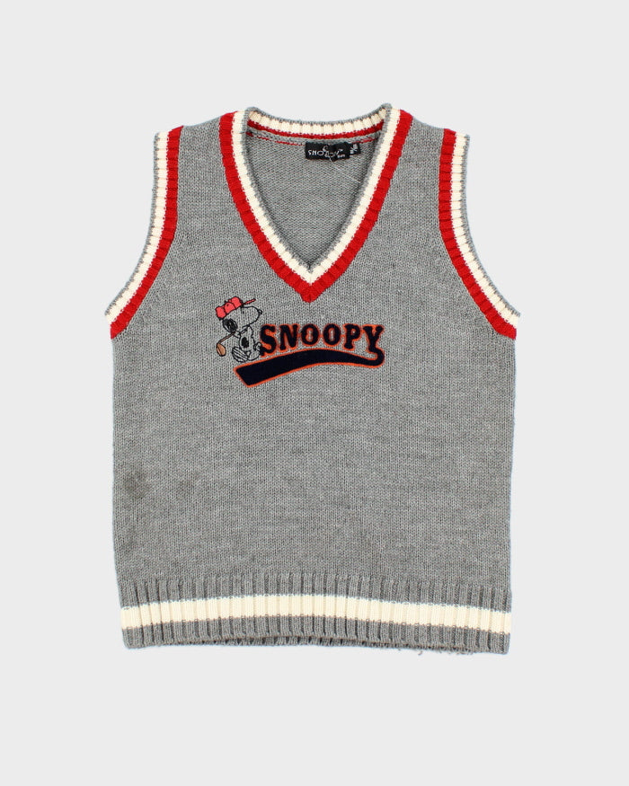 Vintage 90's Snoopy Golf Tank Knit - S