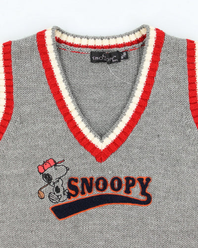 Vintage 90's Snoopy Golf Tank Knit - S