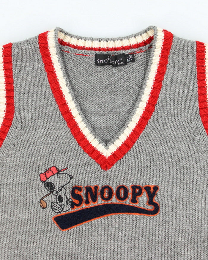 Vintage 90's Snoopy Golf Tank Knit - S