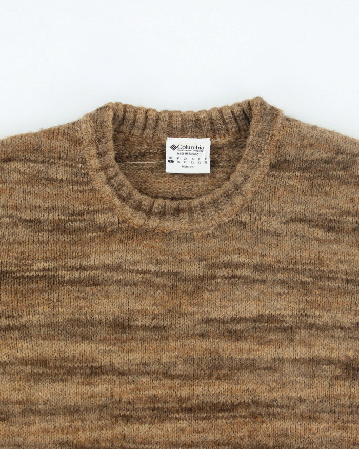 Vintage 2000's Women's Columbia Patterned Knit Jumper - XL