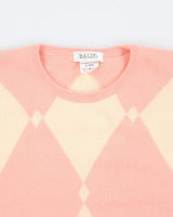 Vintage 90's Bally Cashmere Blend Patterned Knit Jumper - M