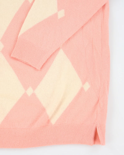Vintage 90's Bally Cashmere Blend Patterned Knit Jumper - M