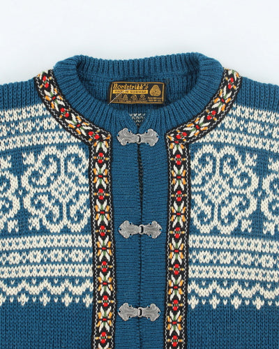Vintage Nordstrikk Wool Knit Cardigan Sweater - S