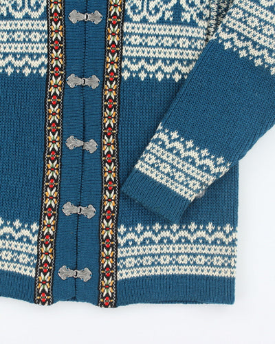 Vintage Nordstrikk Wool Knit Cardigan Sweater - S