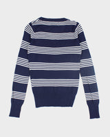 Vintage US Polo Assassin V-Neck Embroidered Knit Jumper - S