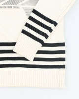 Vintage 90's Women's Prolecgue V-Neck Printed Knit Jumper - S