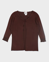 Vintage Smart Girl Lightweight Cardigan - M