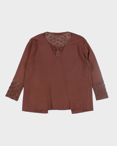 Vintage Y2K Bianca Nygard Lightweight Patterned Cardigan - S