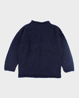 Vintage 90's Heavyweight Global Patch Chunky Knit Jumper - L