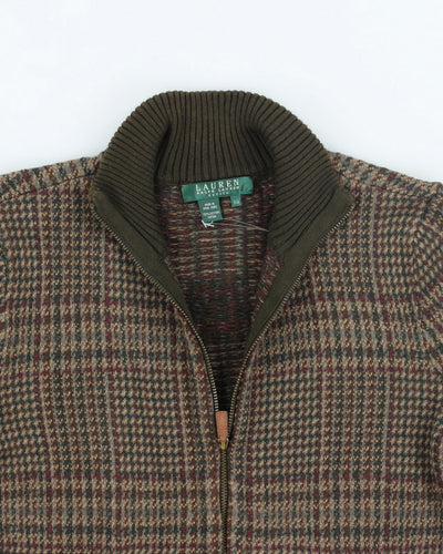 Vintage Ralph Lauren Zip-up Knit Jumper - M