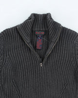 Vintage Ralph Lauren Quarter Zip Knit Jumper - M
