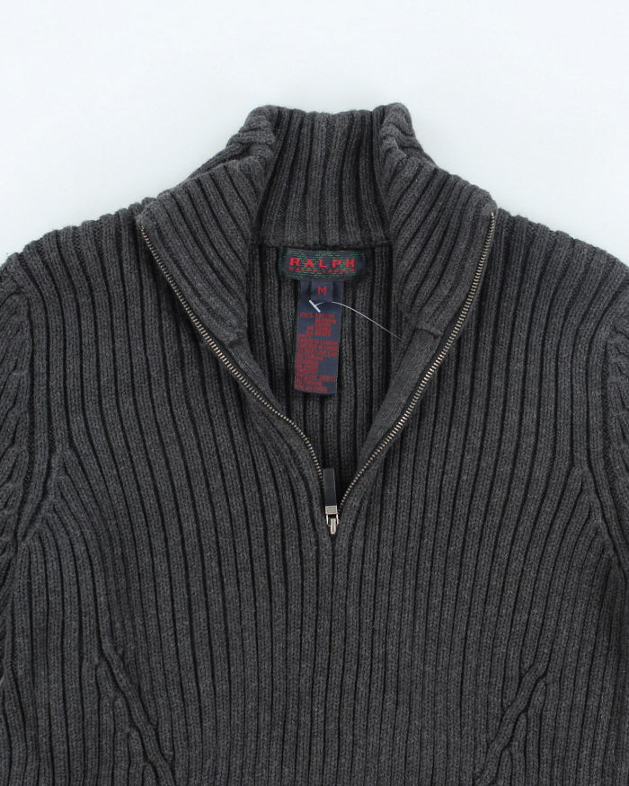 Vintage Ralph Lauren Quarter Zip Knit Jumper - M