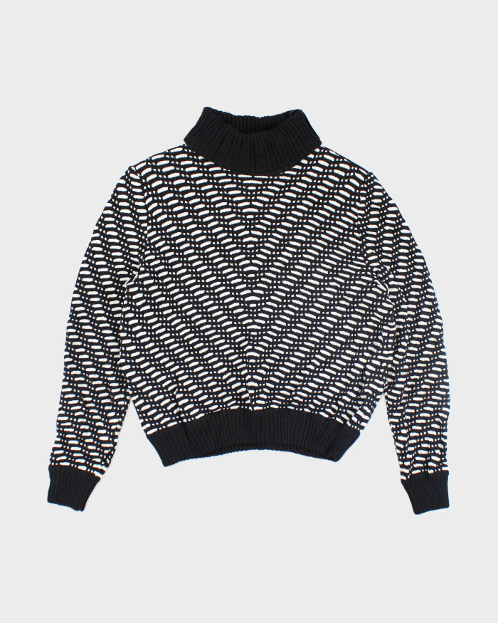 Vintage 80s St John Shoulder Pad Knitted Jumper - M