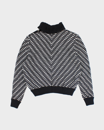 Vintage 80s St John Shoulder Pad Knitted Jumper - M
