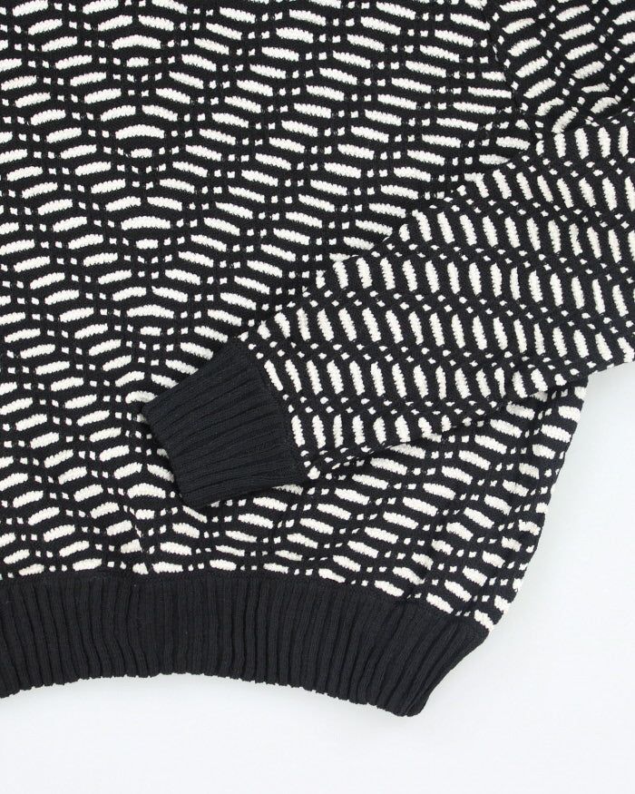Vintage 80s St John Shoulder Pad Knitted Jumper - M
