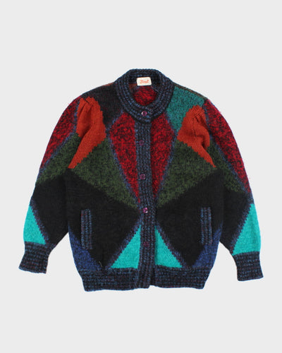 Vintage 80s Chunky Knit Cardigan - L