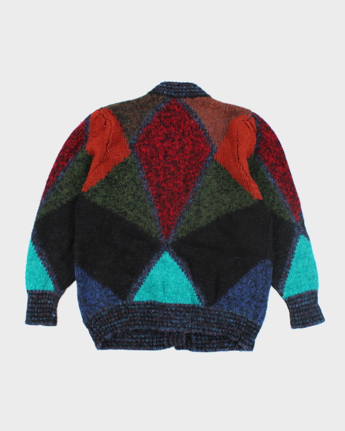 Vintage 80s Chunky Knit Cardigan - L