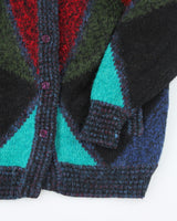 Vintage 80s Chunky Knit Cardigan - L