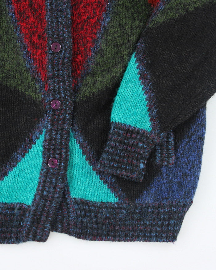 Vintage 80s Chunky Knit Cardigan - L