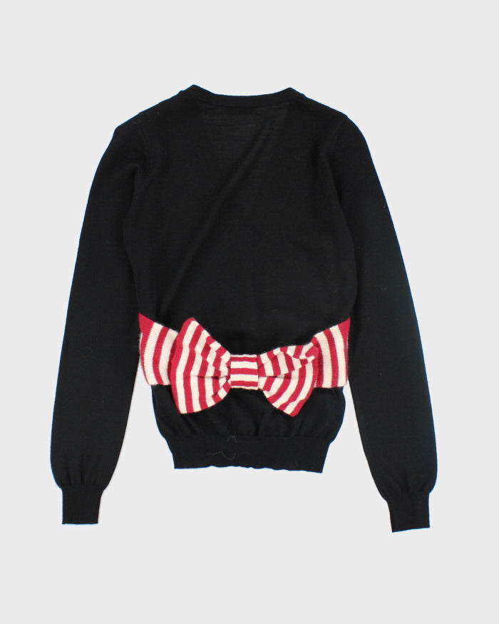 Moschino Wool Bow Cardigan - XS