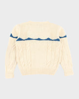 Vintage 80's Women's Woolrich Chunky Wool Knit Jumper - M