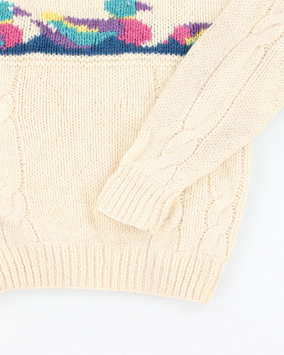 Vintage 80's Women's Woolrich Chunky Wool Knit Jumper - M