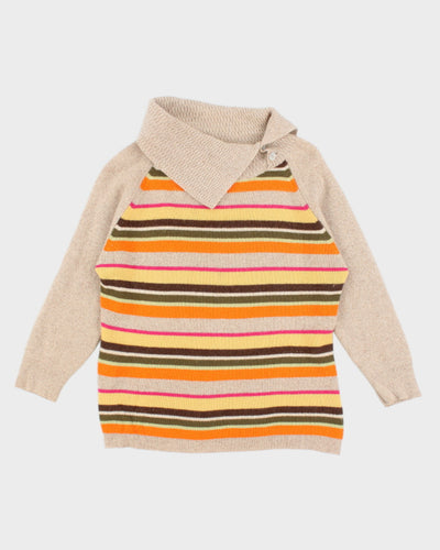 Vintage 90s A. Giannetti Cashmere  Stripped Jumper - L