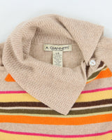 Vintage 90s A. Giannetti Cashmere  Stripped Jumper - L