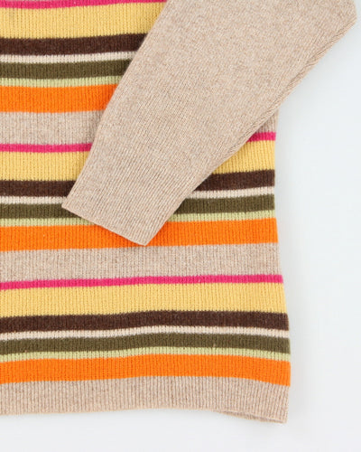 Vintage 90s A. Giannetti Cashmere  Stripped Jumper - L