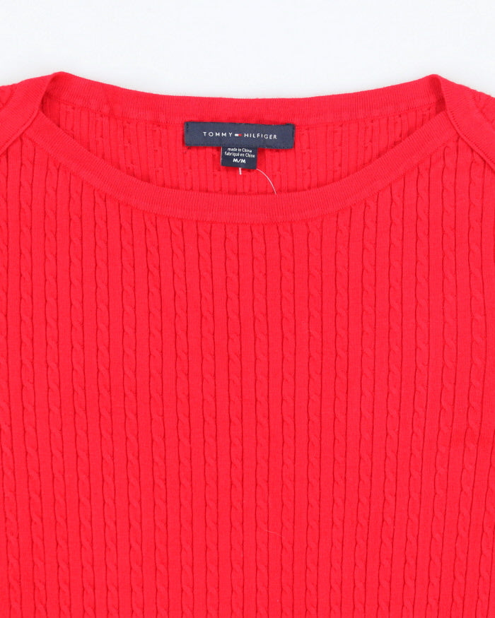 Tommy Hilfiger Red Knit Jumper - M