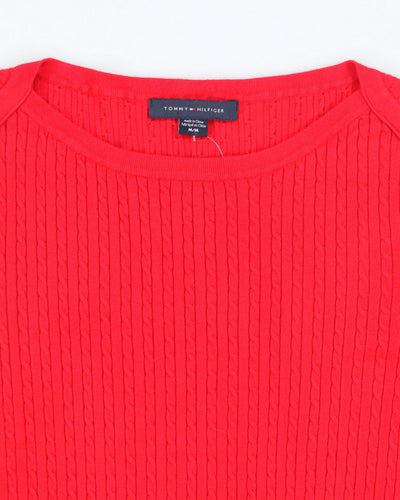 Tommy Hilfiger Red Knit Jumper - M